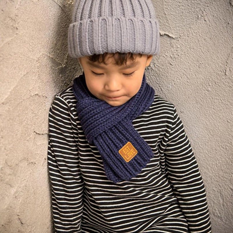 BEARUN Kids Knit Scarf Winter Fashion Solid Color Toddler Baby Scarves Wrap Neck Warmer - Image 5